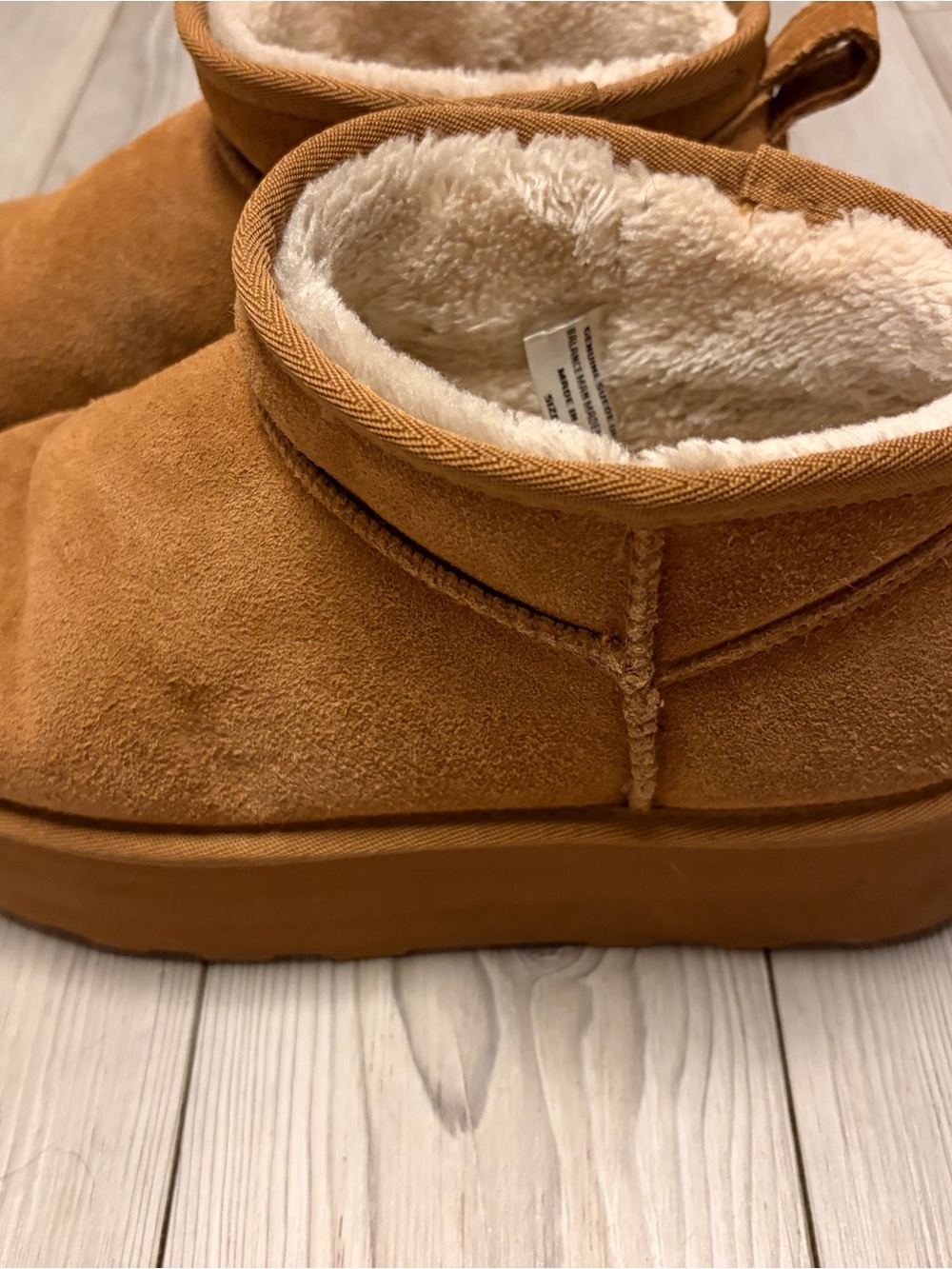 Cushionaire Platform Boots in Chestnut - Picture 2 of 9